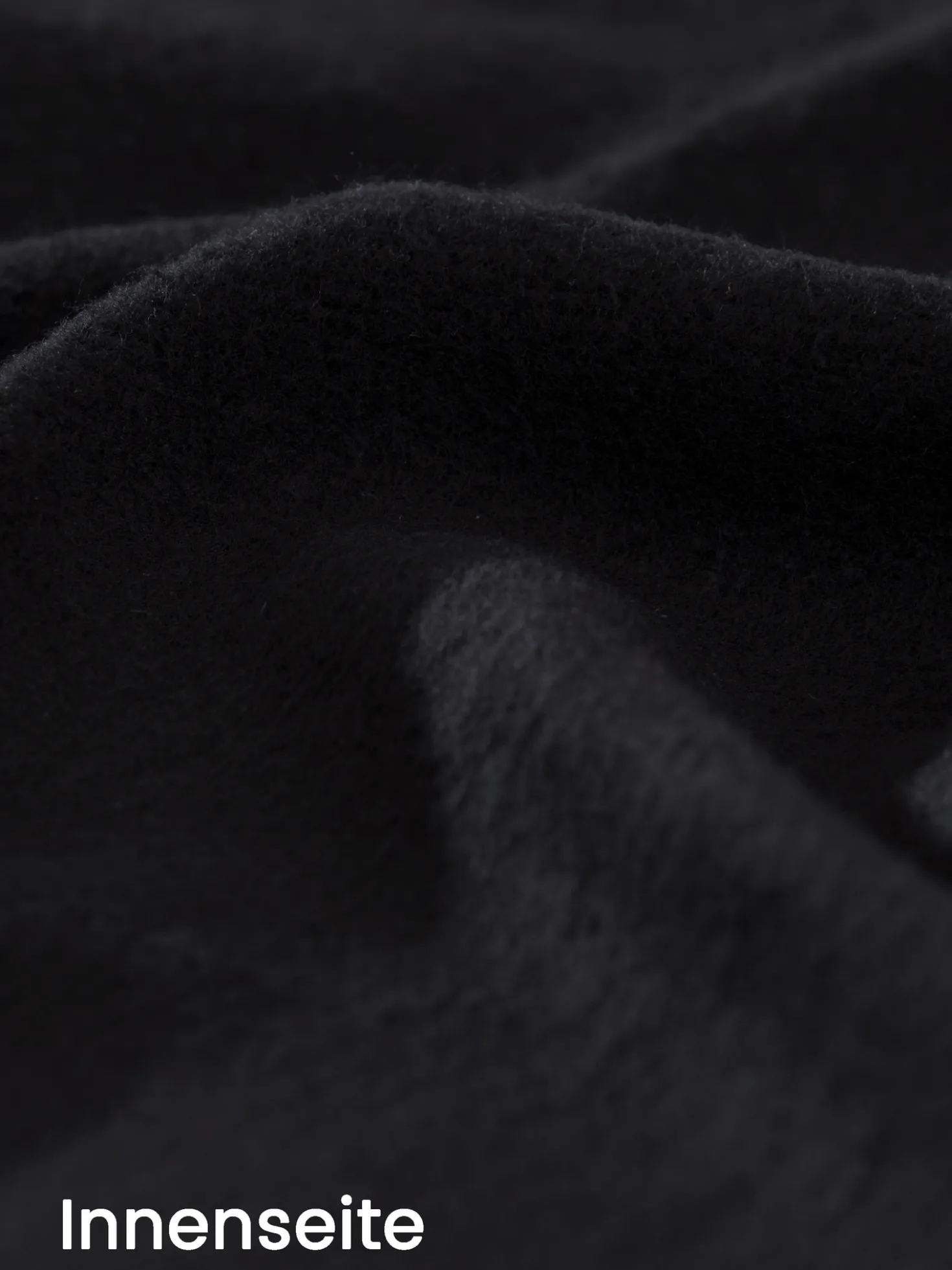 Sweatshirt mit angerauter Innenseite Schwarz