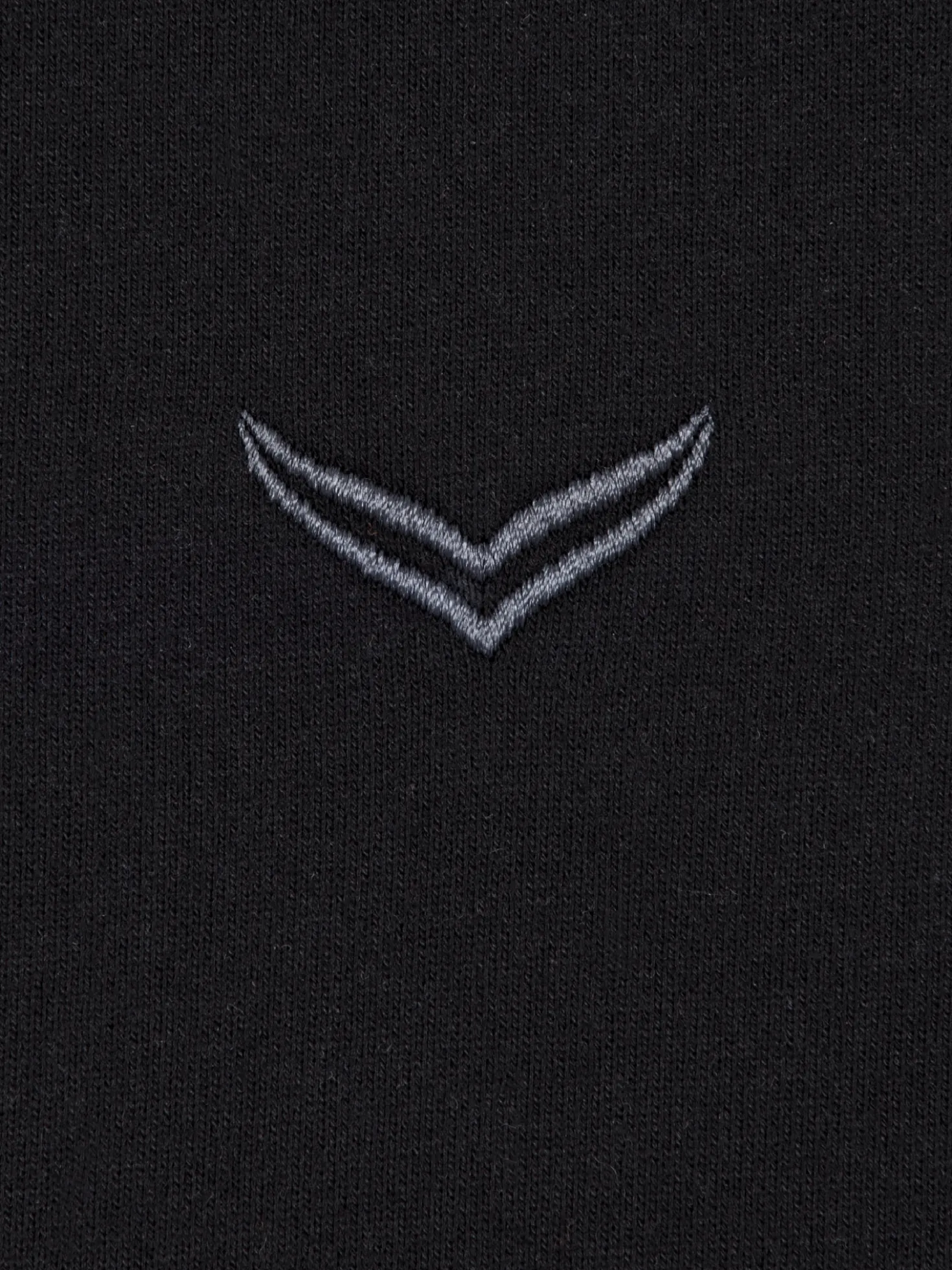 Sweatshirt mit angerauter Innenseite Schwarz