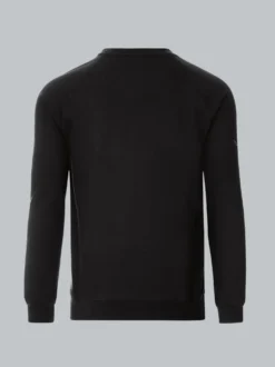 Sweatshirt mit angerauter Innenseite Schwarz