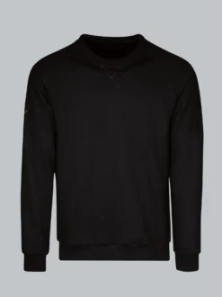 Sweatshirt mit angerauter Innenseite Schwarz