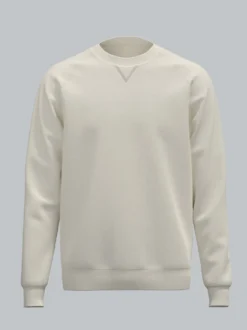 Sweatshirt mit angerauter Innenseite Natur