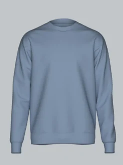 Sweatshirt mit angerauter Innenseite Pearl-blue