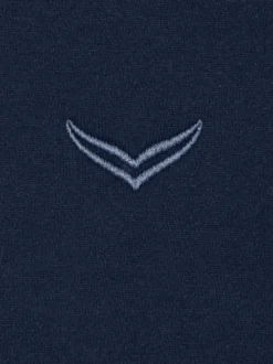 Sweatshirt mit angerauter Innenseite Navy