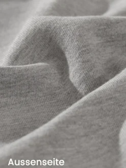 Sweatshirt mit angerauter Innenseite Grau-melange