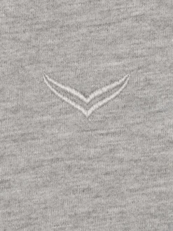 Sweatshirt mit angerauter Innenseite Grau-melange