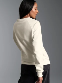 Sweatshirt mit angerauter Innenseite Natur