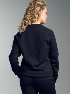 Sweatshirt mit angerauter Innenseite Navy