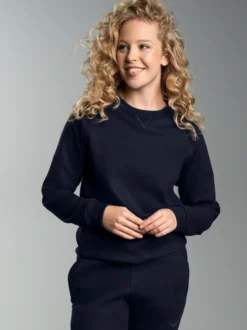 Sweatshirt mit angerauter Innenseite Navy