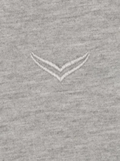 Sweatshirt mit angerauter Innenseite Grau-melange