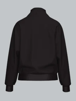 Sweatshirt mit modischem Reißverschluss Schwarz