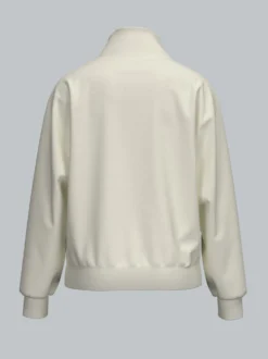Sweatshirt mit modischem Reißverschluss Natur