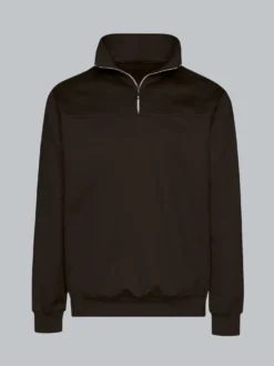 Sweatshirt mit Reißverschluss Schwarz