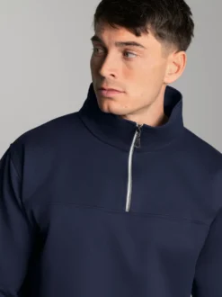 Sweatshirt mit Reißverschluss Navy
