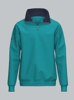 Sweatshirt mit Reißverschluss Lagune