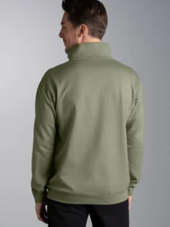 Sweatshirt mit Reißverschluss Salbei