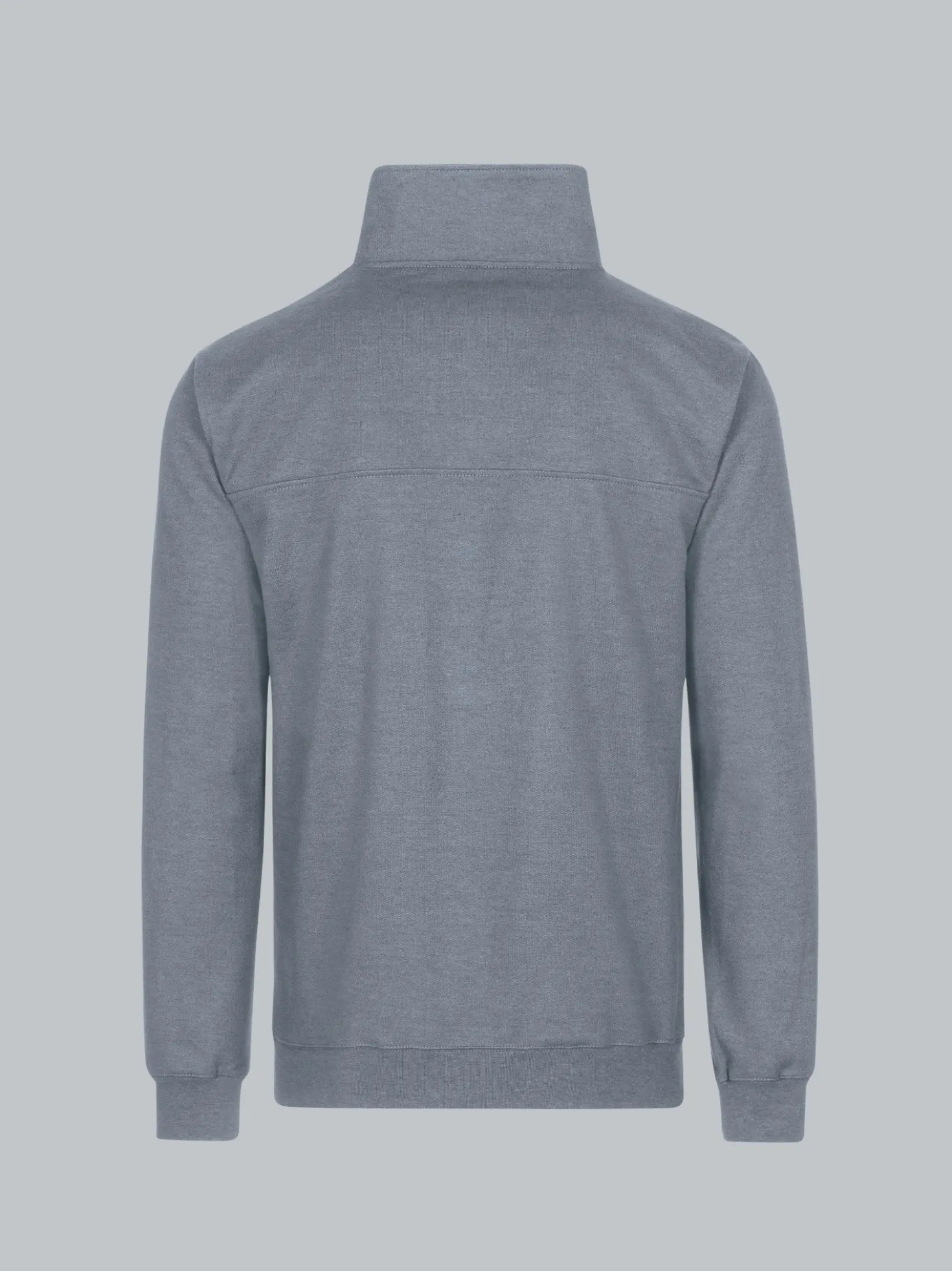 Sweatshirt mit Reißverschluss Steingrau-melange