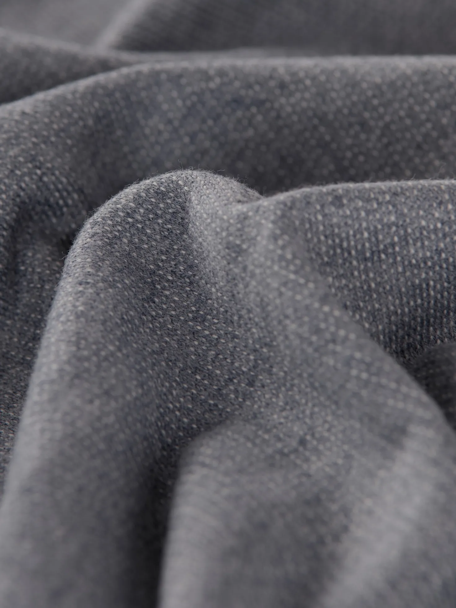 Sweatshirt mit Reißverschluss Steingrau-melange