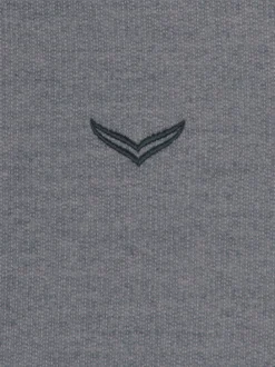 Sweatshirt mit Reißverschluss Steingrau-melange