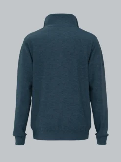 Sweatshirt mit Reißverschluss Jeans-melange