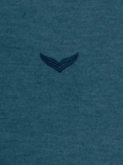 Sweatshirt mit Reißverschluss Jeans-melange