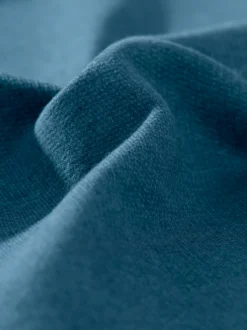 Sweatshirt mit Reißverschluss Jeans-melange