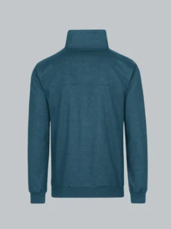 Sweatshirt mit Reißverschluss Jeans-melange