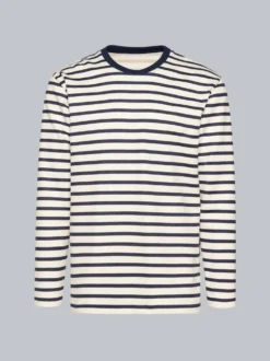 Sweatshirt mit Ringelmuster Natur