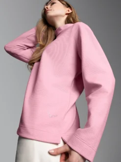 Sweatshirt mit Stehkragen Lilie