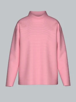 Sweatshirt mit Stehkragen Lilie