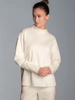Sweatshirt mit Stehkragen Natur