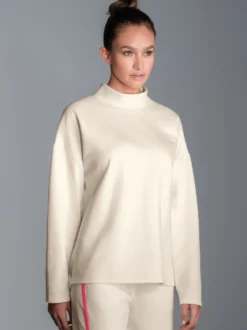 Sweatshirt mit Stehkragen Natur