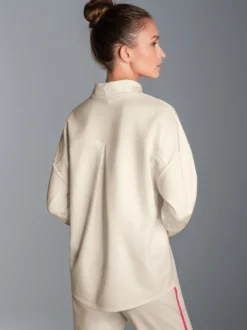 Sweatshirt mit Stehkragen Natur