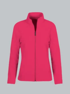 Taillierte Fleecejacke Koralle