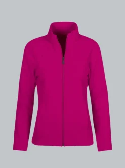 Taillierte Fleecejacke Magenta