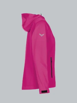 Taillierte Softshell–Kapuzenjacke Hibiskus