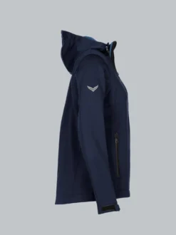 Taillierte Softshell–Kapuzenjacke Navy