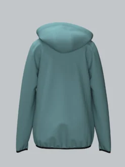 Taillierte Softshell–Kapuzenjacke Seegras