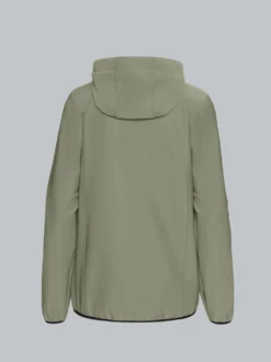 Taillierte Softshell–Kapuzenjacke Salbei