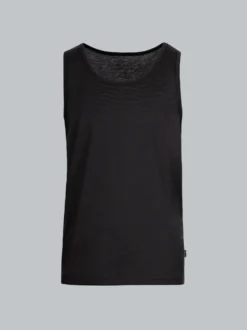 Trägershirt aus 100% Baumwolle Schwarz