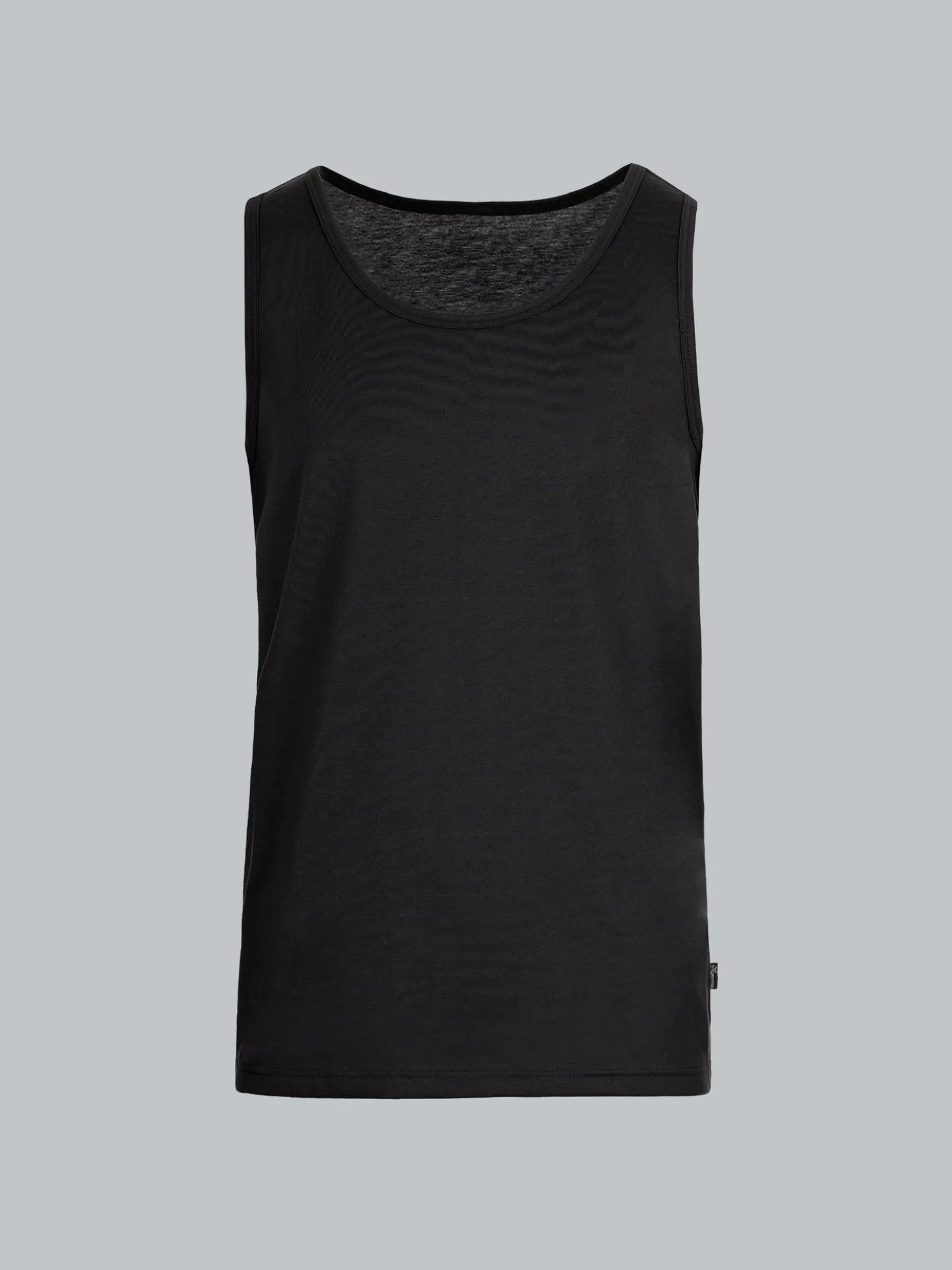 Trägershirt aus 100% Baumwolle Schwarz