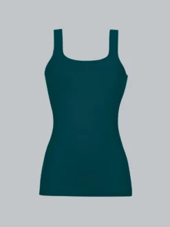 Trägershirt aus Polyamid/Elastan Saphir