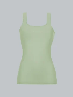 Trägershirt aus Polyamid/Elastan Green tea