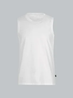 Trägershirt aus Single-Jersey Weiss