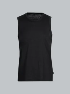 Trägershirt aus Single-Jersey Schwarz