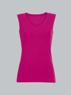 Trägershirt aus Viskose Magenta