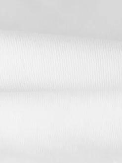 Träger-Shirt elastischer Doppelripp Weiss