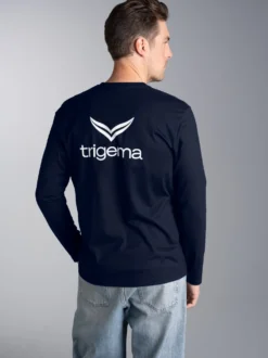 trigema Signature Langarmshirt Navy