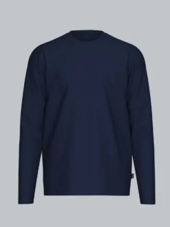 trigema Signature Langarmshirt Navy