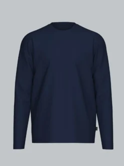 trigema Signature Langarmshirt Navy