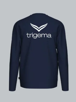 trigema Signature Langarmshirt Navy